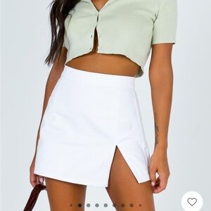 Princess Polly THE LOLA MINI SKIRT WHITE